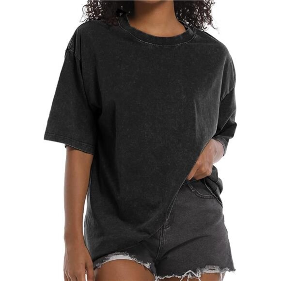 Vintage Graphic Tee for Women - Cute Oversized Short Sleeve Spring Shirt - Picture 1 of 4